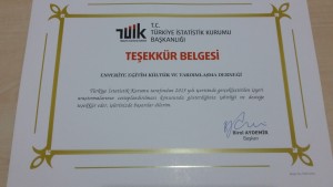 Teşekkür belgesi
