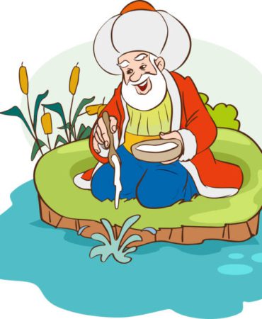 Nasreddin Hodja illustration cartoon character design